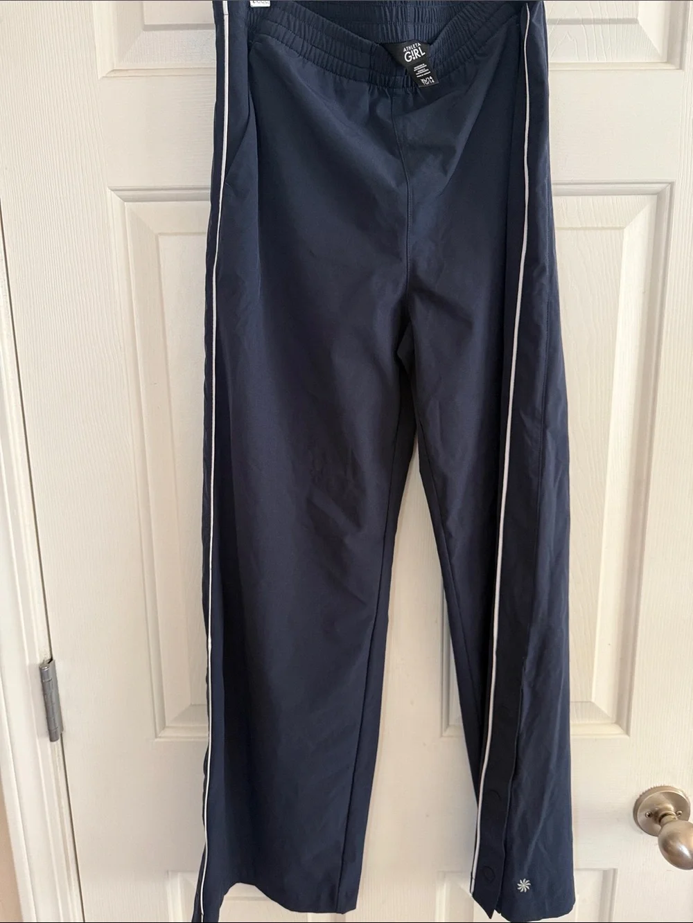 Athleta Girl Navy Tear Away Track pants XL 14